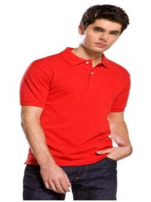 Red color men polo shirt